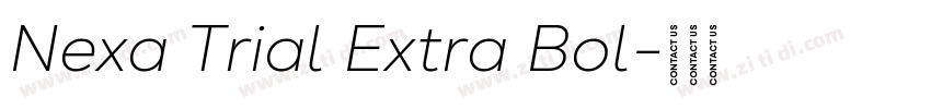 Nexa Trial Extra Bol字体转换
